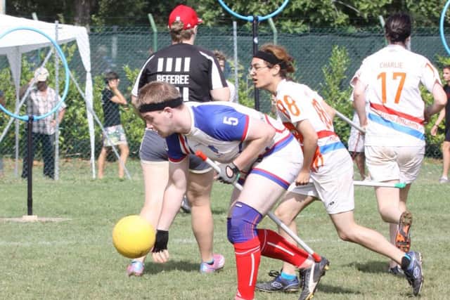 Melton quidditch star Bill Orridge in action for Team UK EMN-190516-112042002
