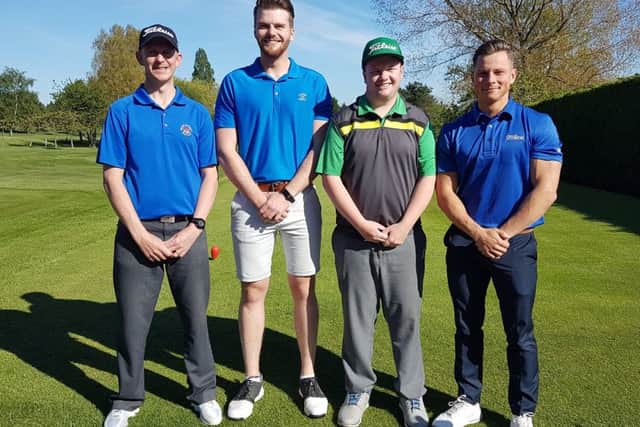 Melton's County Foursomes team, from left, Craig Hallam, George Boddy, David Poolan, Sam Pollard EMN-190521-092028002