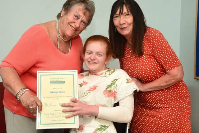 LH2240-01 : Ragdale Hall Make it Happen 2019 : Melton Mencap : L-R Madeleine Smith, Claudia Bishop and Mary Le Ferve-Smith. EMN-190521-095817001