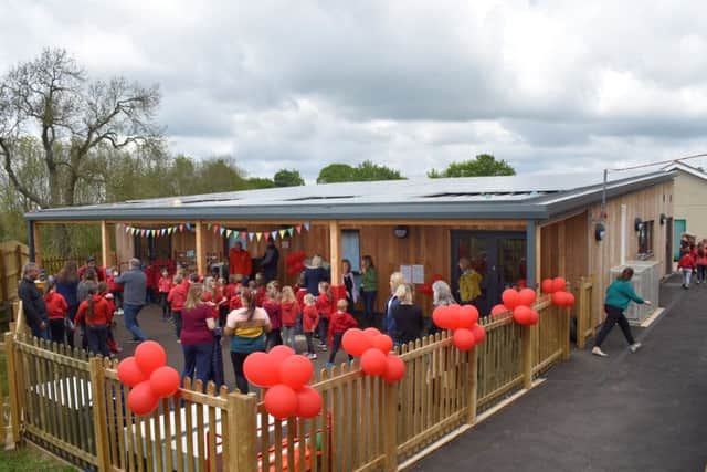 The new sustainable £470,000 classroom buillding at Waltham Primary School EMN-190522-151035001