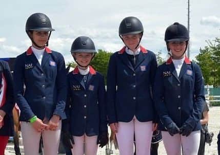 Tabitha with the GB children's team (second left). Picture: Fotoagentur-Dill EMN-190524-163251002