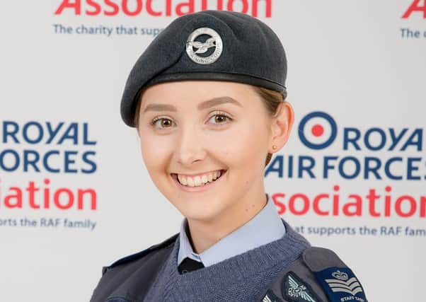 Cadet Flight Sergeant Olivia Brown who has been awarded a coveted flying scholarship by the RAF Association EMN-190528-162541001