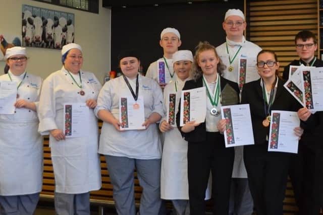 Catering and hospitality students at Brooksby Melton College EMN-190506-101200001
