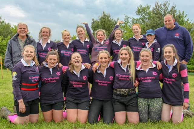 The ladies tug of war teams PHOTO: Supplied
