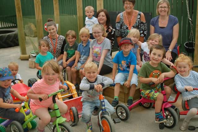Oasis Family Centre children pictured at their meeting venue in the grounds of The Grove School in Melton EMN-190613-162456001
