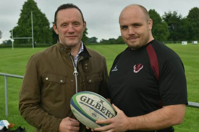 New Melton RFC head coach Michael Holford with club chairman Marcus Twidale EMN-190620-162616002