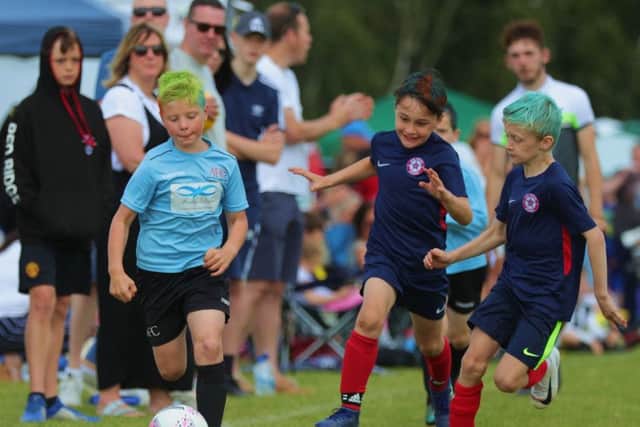 The hosts play Star Soccer Academy. Picture: Phil James EMN-190626-084820002