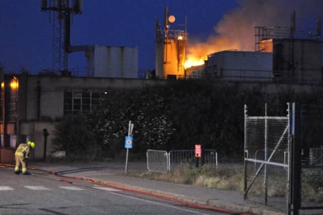 Firefighters tackle a blaze at a disused factory on Snow Hill, Melton
PHOTO JONNY MCGRADY EMN-190107-103748001