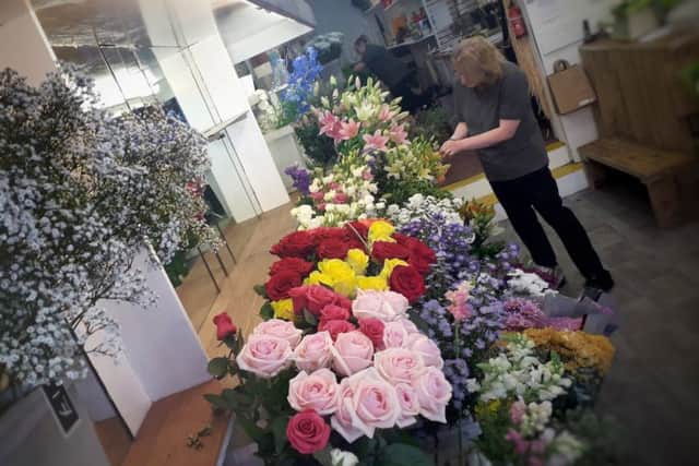 Inside Flower Paradise.