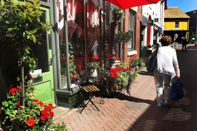 The floral arrangements in King Street in Melton EMN-190407-131422001