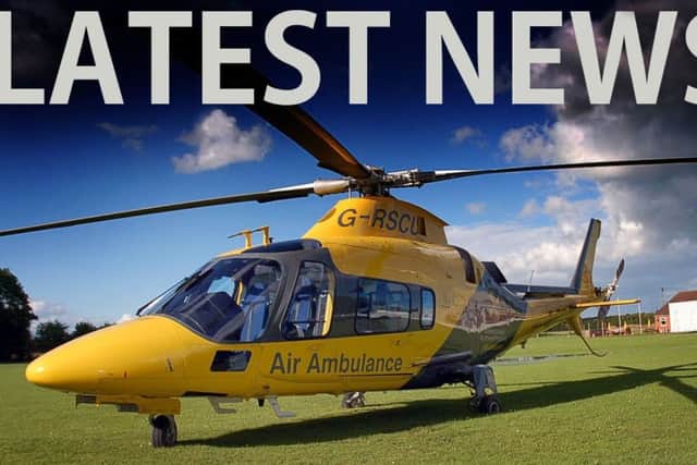 The air ambulance attended the incident EMN-190507-110723001