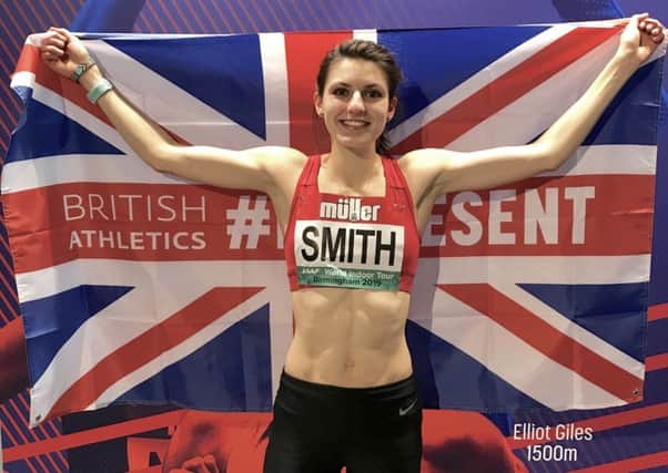 Mari Smith was a British 800m silver medallist indoors this winter and reached the European Indoors Championship final on her senior international debut EMN-191007-143348002