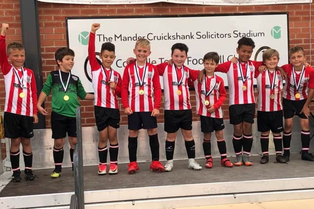 Mowbray Rangers Pumas held on to win their age group at Coalville EMN-191107-145342002