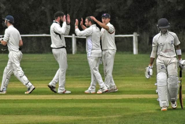 Trutter claims the wicket of Sports' Fenil EMN-190723-182154002