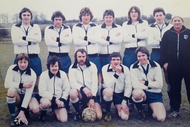 The formidable Frisby United side of the 1970s, with Steve front row, right EMN-190730-101637002