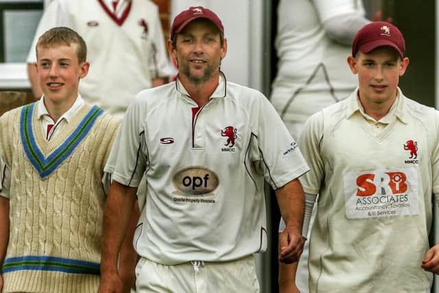 Karl Tew and sons Liam and Karl were all among the wickets on Saturday. Picture: Phil James EMN-190730-122155002