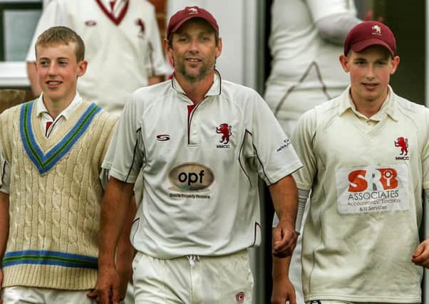 Karl Tew and sons Liam and Karl were all among the wickets on Saturday. Picture: Phil James EMN-190730-122155002