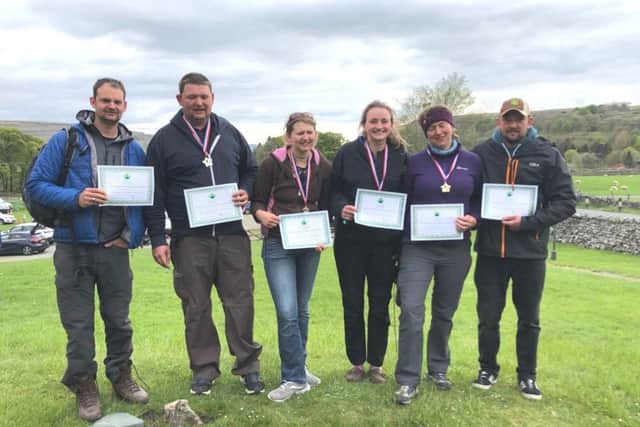 The children of farmer Christopher Riley, who passed away in hospital after a road collision, pictured during their fundraising challenge for the air ambulance EMN-190108-103245001