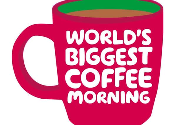 World's Biggest Coffee Morning for Macmillan takes place on September 27 PHOTO: Supplied