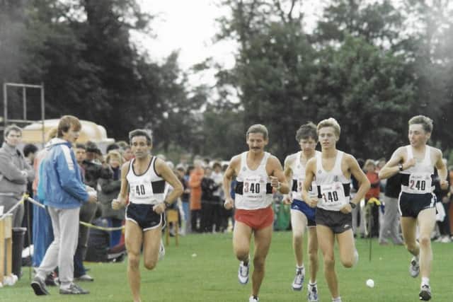 Ron Grove (extreme left) competing in a race EMN-190309-104129001