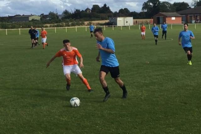 Asfordby on the front foot at Barlestone St Giles. Picture: Matt Pond EMN-190309-163804001