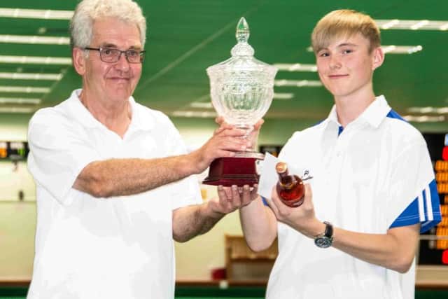 Inaugural winners of the Don Welch Memorial Trophy, Malcom Lomax (left) and Paul Warrington EMN-191009-142653002