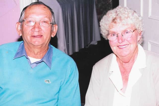 George Cramphorn pictured with his partner Pat EMN-191009-110048001