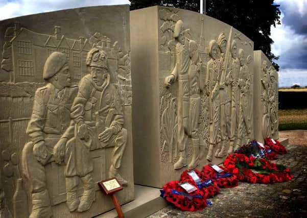 The stunning memorial to the 10th Battalion, the Parachute Regiment, at Burrough on the Hill EMN-191009-154458001