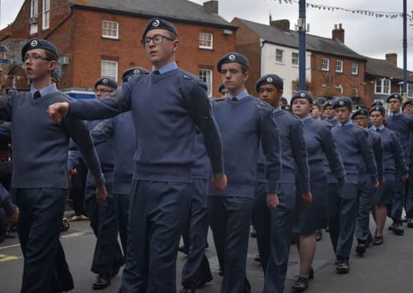 Melton's Battle of Britain parade 2019 - the parade marches through Leicester Street EMN-190916-134048001