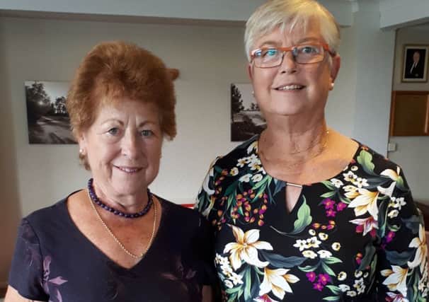 Winner Sue Bennett (left) with Melton GC lady president Julia Brown EMN-190917-101905002