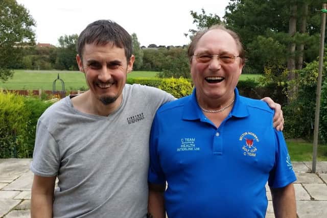 Andy Clifton (left) and Don Povey take a break from their therapy sessions EMN-190920-124107001