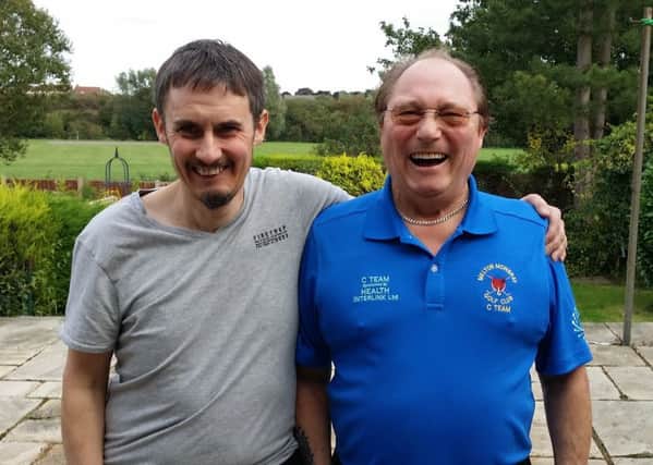 Andy Clifton (left) and Don Povey take a break from their therapy sessions EMN-190920-124107001