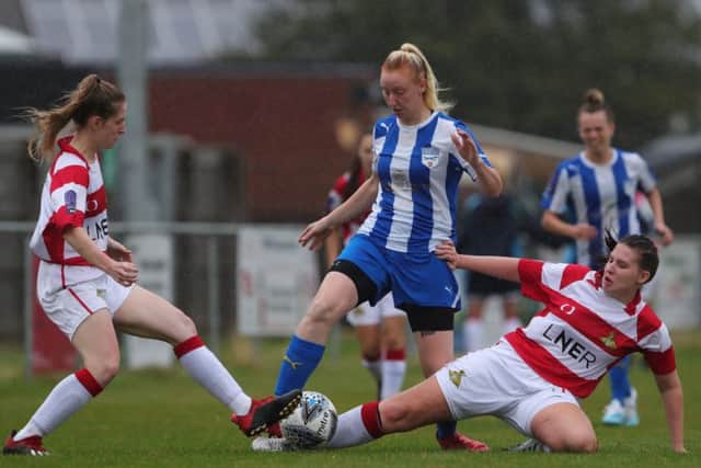 New signing Kira Fitzpatrick scored on her debut. Picture: Phil James EMN-190924-190450002