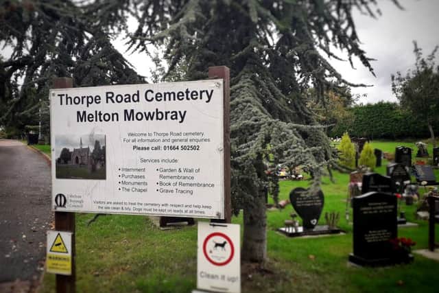 The Thorpe Road cemetery in Melton EMN-190925-125351001