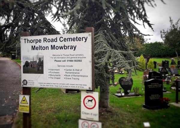 The Thorpe Road cemetery in Melton EMN-190925-125351001