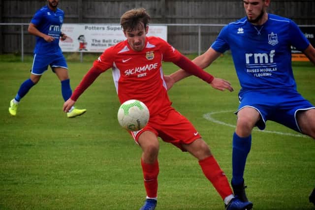 Hat-trick man Zak Munton took his goal tally for the season to six from 10 starts EMN-191014-092540002