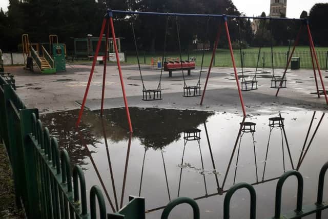 The play equipment at Melton's Play Close park which is set to be upgraded and modernised by Melton Mowbray Town Estate EMN-191015-163949001