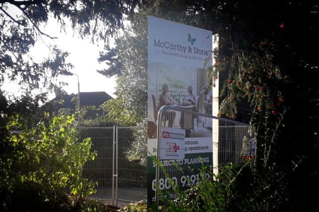Police have set up a forensic tent on a building site at the former Catherine Dalley House nursing home in Melton
PHOTO TIM WILLIAMS EMN-191018-104750001
