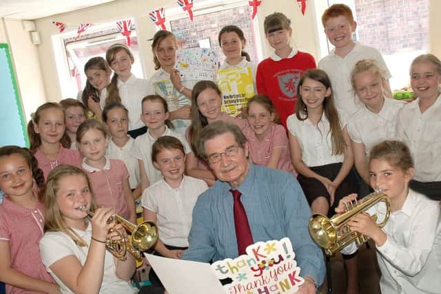 Music teacher Don Blakeson, who has passed away aged 81, pictured four years ago when he retired from teaching pupils how to play instruments at Melton's Brownlow Primary School EMN-191021-172520001