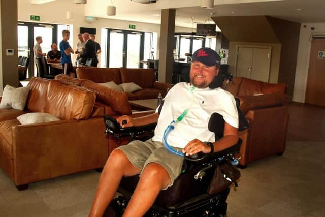 Matt Hampson in the lounge area at the Get Busy Living centre at Burrough-on-th-Hill EMN-191022-112024001