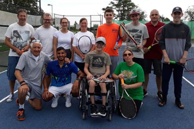 Melton Mowbray Tennis Club's Saturday disability tennis squad EMN-191022-174456002