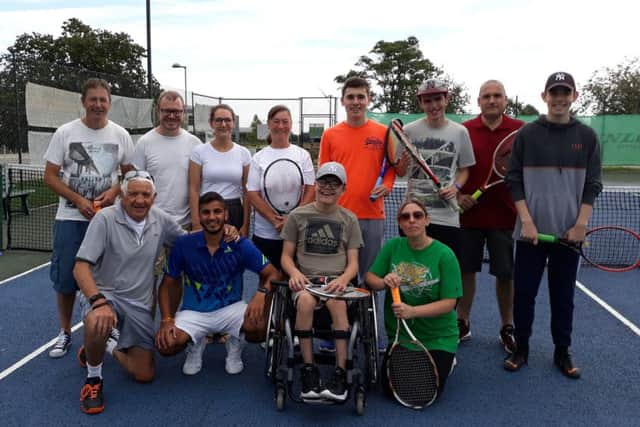 Melton Mowbray Tennis Club's Saturday disability tennis squad EMN-191022-174456002