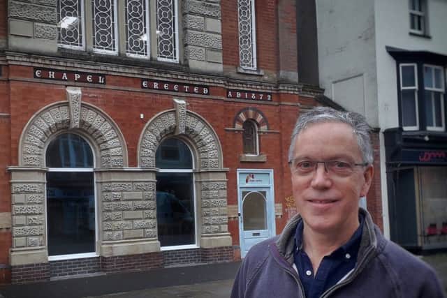 Neal Swettenham, a senior pastor with Melton Vineyard Church, pictured outside the new Hope Centre in Nottingham Street EMN-191030-120854001