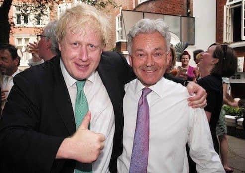 Melton MP Sir Alan Duncan (right) pictured with Boris Johnson before he became Prime Minister EMN-191030-160410001