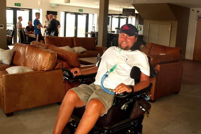 Matt Hampson in the lounge area at the Get Busy Living centre at Burrough-on-th-Hill EMN-190111-095653001