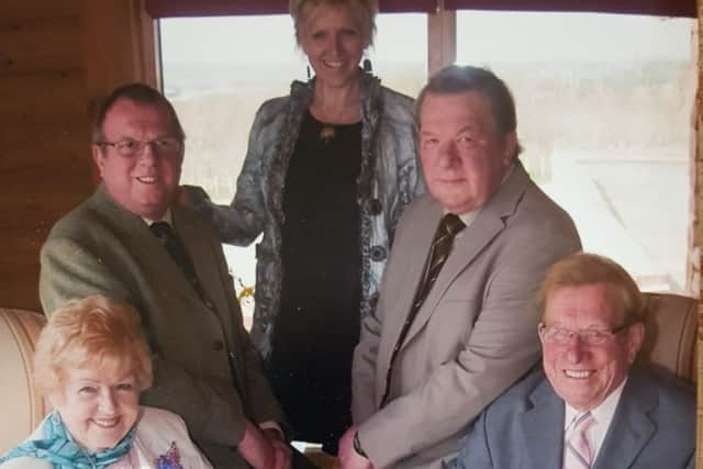 The late Doreen Posnett with husband Jim on his 90th birthday and their daughter Amanda and sons Anthony and Gareth EMN-190111-134751001