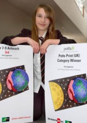 Ellie Eggleston of John Ferneley College with her anti-racism prize PHOTO: Tim Williams