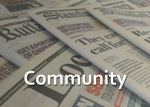 Community news.