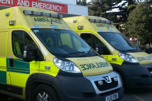 Ambulances at A&E