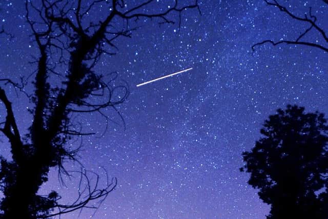 Picture of the night sky  during the Persied meteor appearance. ENGEMN00120130814091545
